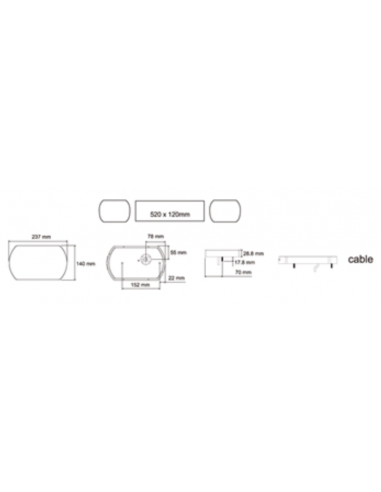 PILOTO TRASERO LED 12/24V DERECHO REFERENCIA 26017RH
