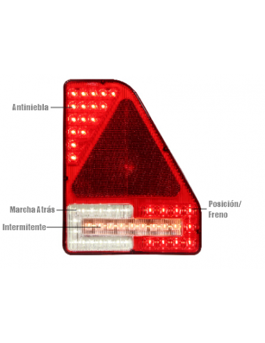PILOTO TRASERO LED 12/24V 7 PIN REFERENCIA 26023N-1