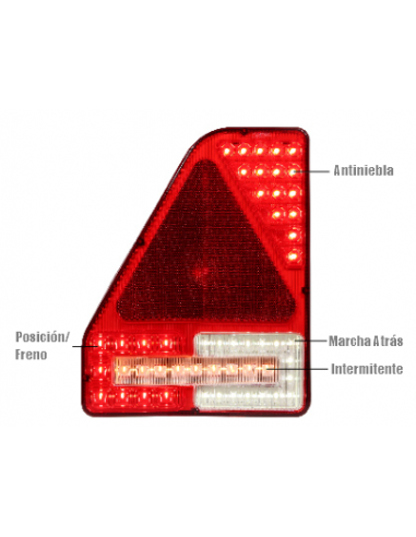 PILOTO TRASERO LED 12/24V 7 PIN REFERENCIA 26023N-2