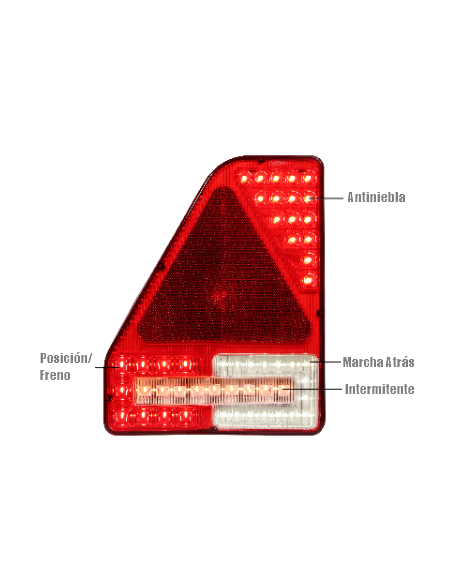 PILOTO TRASERO LED 12/24V 7 PIN REFERENCIA 26023N-2