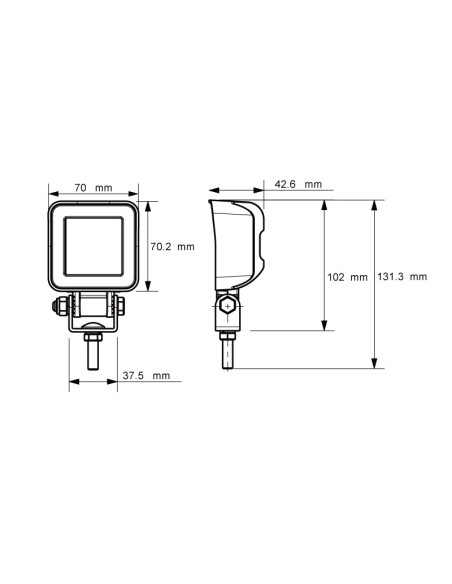 FARO DE TRABAJO LED 9/32V 3 LED 720LUM 8,4W REFERENCIA 22846