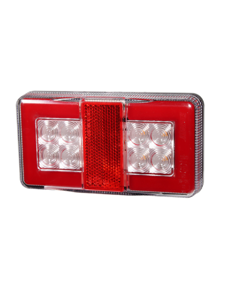 PILOTO TRASERO LED GLO TRAC 12/24V COMPACTO REFERENCIA 26042AR-V