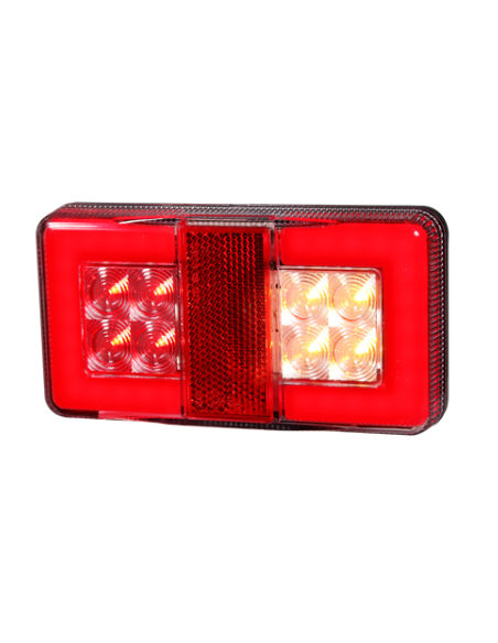 PILOTO TRASERO LED GLO TRAC 12/24V COMPACTO REFERENCIA 26042AR-V