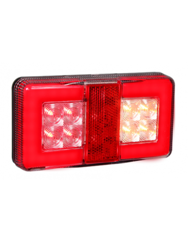 PILOTO TRASERO LED GLO TRAC 12/24V COMPACTO REFERENCIA 26042AR-V