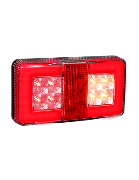 PILOTO TRASERO LED GLO TRAC 12/24V COMPACTO REFERENCIA 26042AR-V