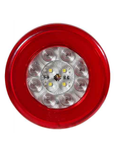 PILOTO TRASERO LED GLO TRAC 12/24V REDONDO REFERENCIA 26043-2