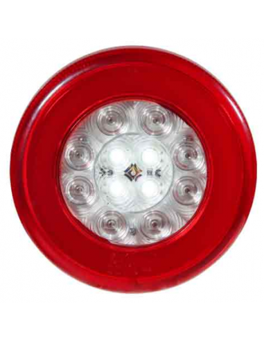 PILOTO TRASERO LED GLO TRAC 12/24V REDONDO REFERENCIA 26043-2