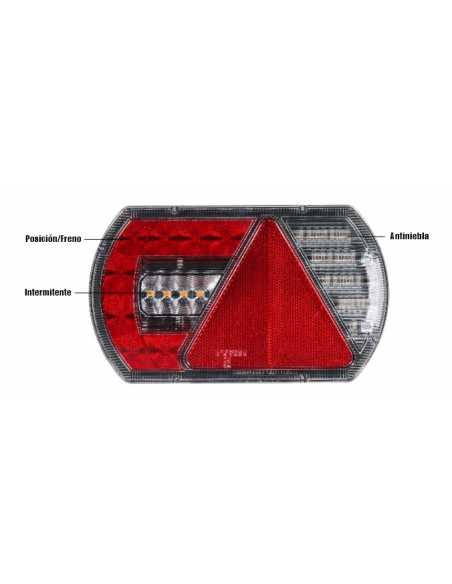 PILOTO TRASERO LED 12V IZQUIERDO 5 PINS REFERENCIA 26044PLH