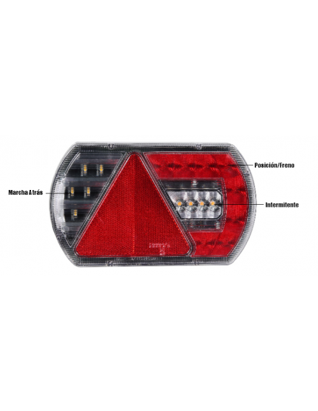PILOTO TRASERO LED 12V DERECHO 5 PINS REFERENCIA 26044PRH