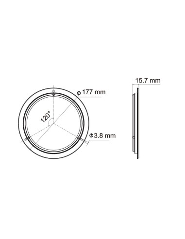 PLAFON INTERIOR LED 12/24V 780 LUMENES REFERENCIA 22759CK-WV