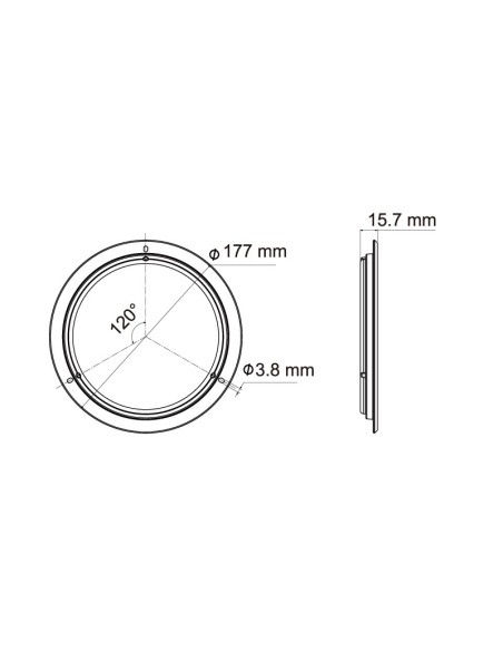 PLAFON INTERIOR LED 12/24V 780 LUMENES REFERENCIA 22759CK-WV