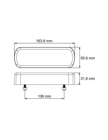 PILOTO TRASERO LED 12/24V 3 FUNCIONES REFERENCIA 26021ARR-V