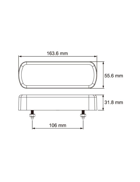 PILOTO TRASERO LED 12/24V 3 FUNCIONES REFERENCIA 26021ARR-V