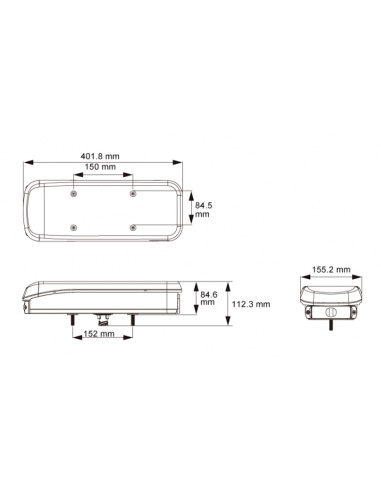 PILOTO TRASERO LED 12/24V DERECHO 7 PINS REFERENCIA 26069PRH-V