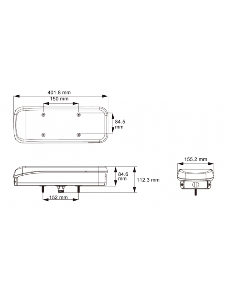 PILOTO TRASERO LED 12/24V DERECHO 7 PINS REFERENCIA 26069PRH-V
