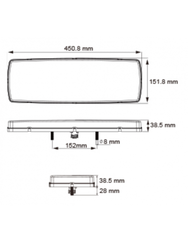 LED COMBINATION REAR LAMP 12/24V FOR TRAILER RIGHT