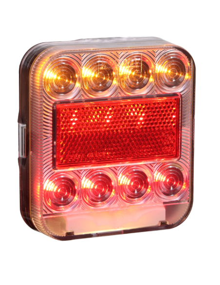 PILOTO TRASERO LED 12V CON LUZ DE MATRÍCULA REFERENCIA 26074L-1