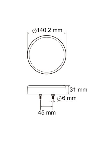 PILOTO TRASERO LED 12/24V REFERENCIA 26030V