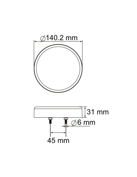 PILOTO TRASERO LED 12/24V REFERENCIA 26030V