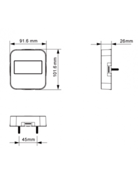 PILOTO TRASERO LED 12V SIN LUZ DE MATRÍCULA CON RESISTENCIA 26074N-1
