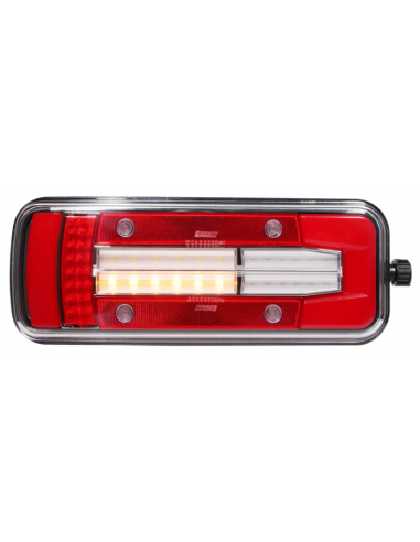 PILOTO TRASERO LED GLO TRAC 12/24V IZQUIERDO 7 PIN 26064PLH-V