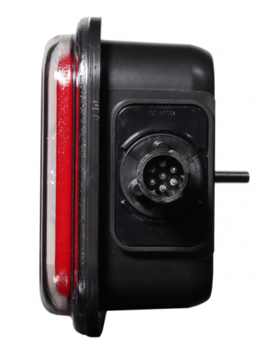 PILOTO TRASERO LED GLO TRAC 12/24V IZQUIERDO 7 PIN 26064PLH-V