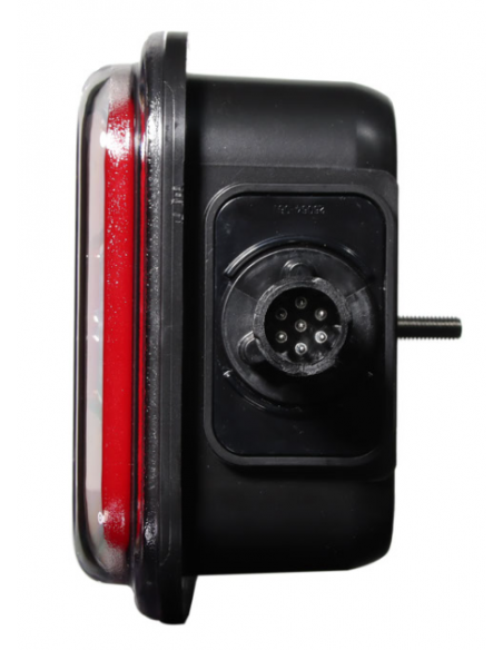PILOTO TRASERO LED GLO TRAC 12/24V IZQUIERDO 7 PIN 26064PLH-V