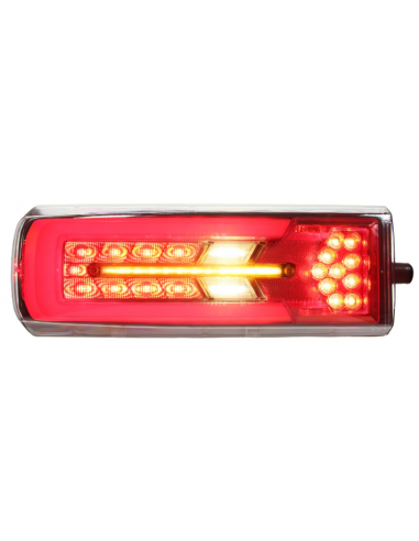 PILOTO TRASERO LED 24V IZQUIERDO CAMIÓN CON LUZ MATRÍCULA 26075PLH