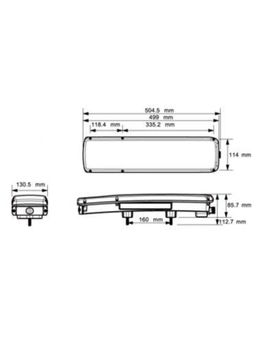 PILOTO TRASERO LED GLO TRAC 24V DERECHO SECUENCIAL 7 PIN 26077PRH