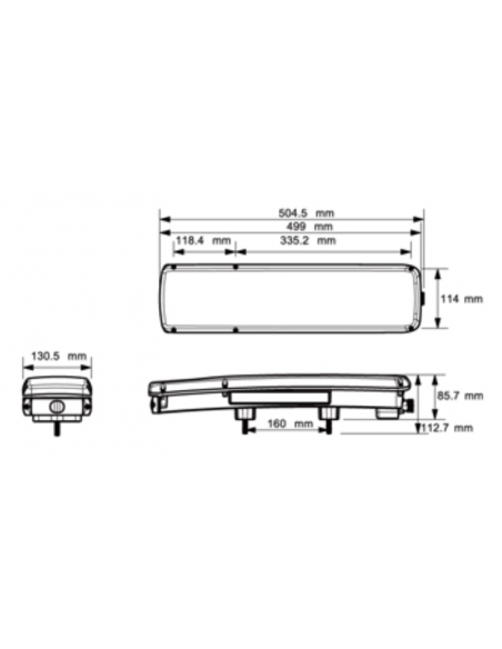 PILOTO TRASERO LED GLO TRAC 24V DERECHO SECUENCIAL 7 PIN 26077PRH