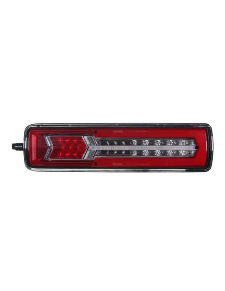 PILOTO TRASERO LED GLO TRAC 24V DERECHO SECUENCIAL 7 PIN 26077PRH