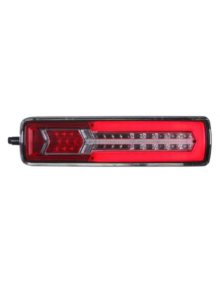 PILOTO TRASERO LED GLO TRAC 24V DERECHO SECUENCIAL 7 PIN 26077PRH