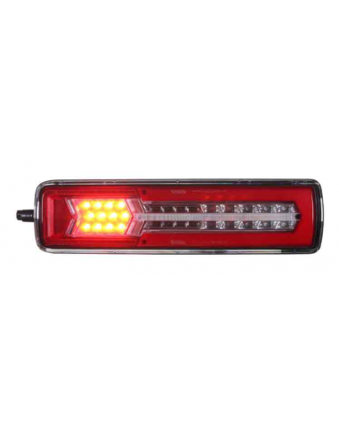 PILOTO TRASERO LED GLO TRAC 24V DERECHO SECUENCIAL 7 PIN 26077PRH