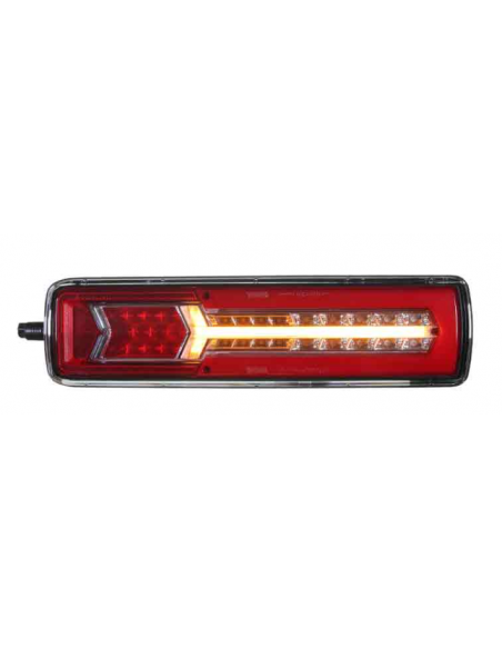 PILOTO TRASERO LED GLO TRAC 24V DERECHO SECUENCIAL 7 PIN 26077PRH