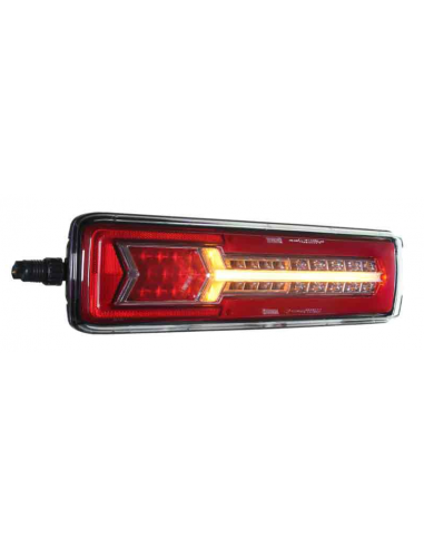 PILOTO TRASERO LED GLO TRAC 24V DERECHO SECUENCIAL 7 PIN 26077PRH