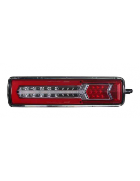 PILOTO TRASERO LED GLO TRAC 24V IZQUIERDO SECUENCIAL 7 PIN 26077PLH