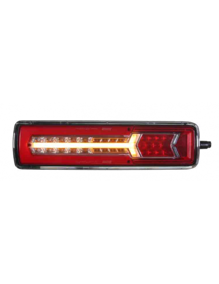 PILOTO TRASERO LED GLO TRAC 24V IZQUIERDO SECUENCIAL 7 PIN 26077PLH