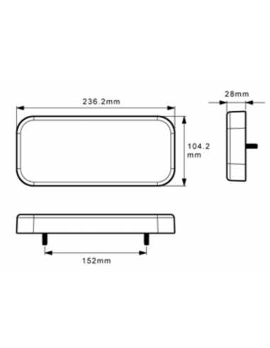 LED COMBINATION READ LAMP 12/24V GLO...