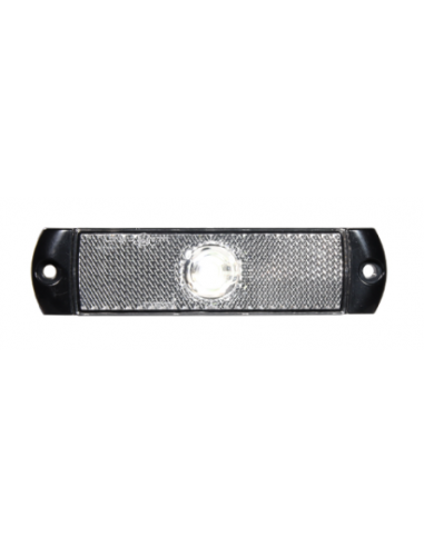 LED FRONT POSITION MARKER LAMP 12/24V CLEAR WITH PRS