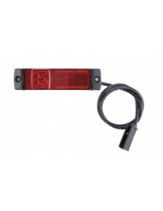 LED REAR POSITION MARKER LAMP 12V RED WITH PRS