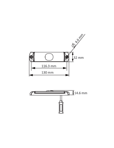 GALIBO TRASERO LED 12/24V ROJO CON PRS REFERENCIA 26251R1-V