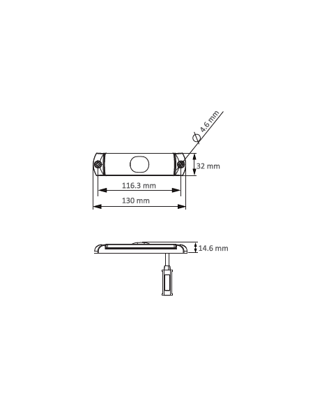 GALIBO TRASERO LED 12/24V ROJO CON PRS REFERENCIA 26251R1-V