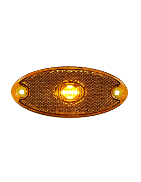 GALIBO LATERAL LED 12/24V AMBAR CON SOPORTE Y PRS 26258AK-V-30CM