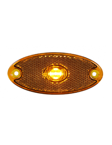 LED AMBER OVAL SIDE MARKER 12/24V... LED AMBER OVAL SIDE MARKER 12/24V...