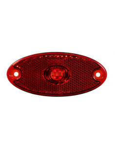 Red LED rear marker light 12/24V with PRS connector