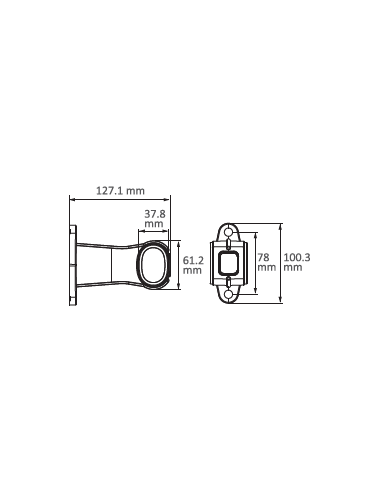 PILOTO ANCHURA LED 12/24V CORTO + PRS REFERENCIA 26550-V