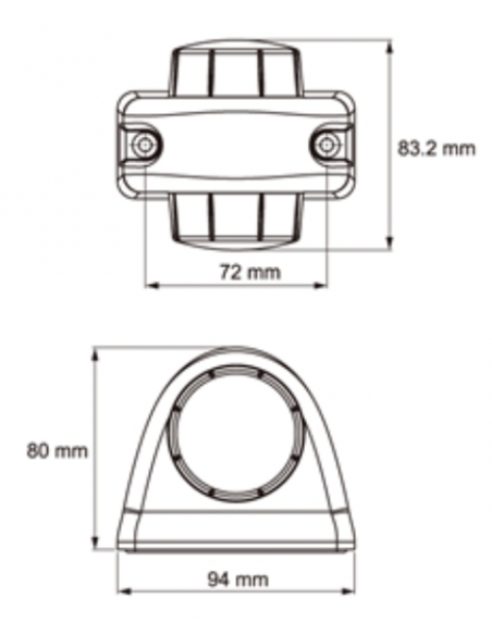 PILOTO ANCHURA LED 12/24V 2 en 1 REFERENCIA 26555V
