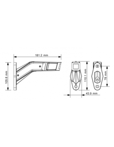 PILOTO ANCHURA LED 12/24V DERECHO CON PRS REFERENCIA 26559-VRH