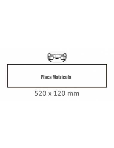 Luz Matrícula LED homologada 12/24V – Camión, remolque o caravana