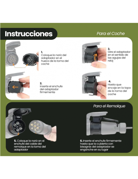 ADAPTADOR DE 13 A 7 PINS REFERENCIA HT3033